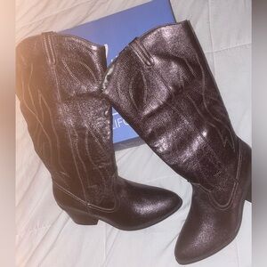 Women's Metallic Country Western Festival Boots | 11